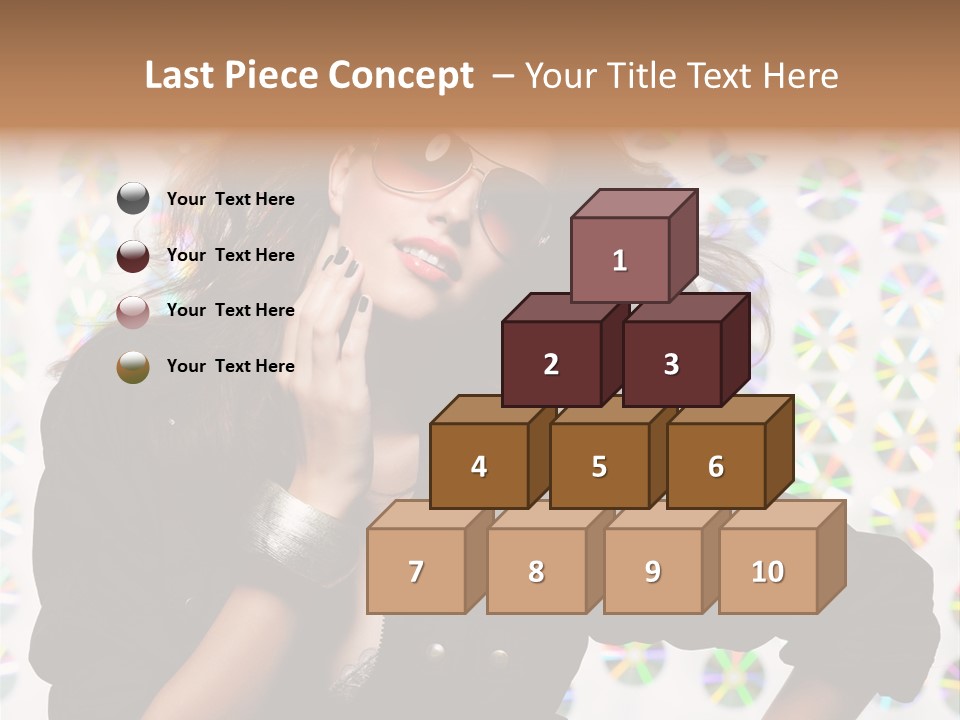 Woman Sunglasses PowerPoint Template