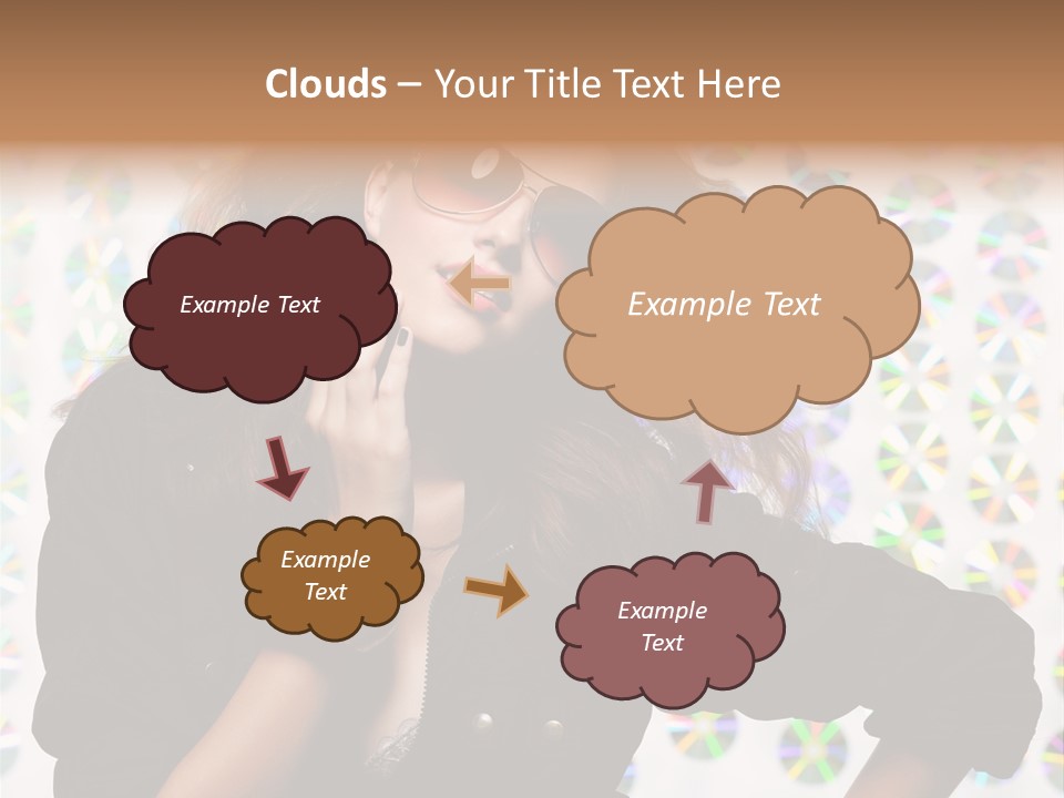 Woman Sunglasses PowerPoint Template