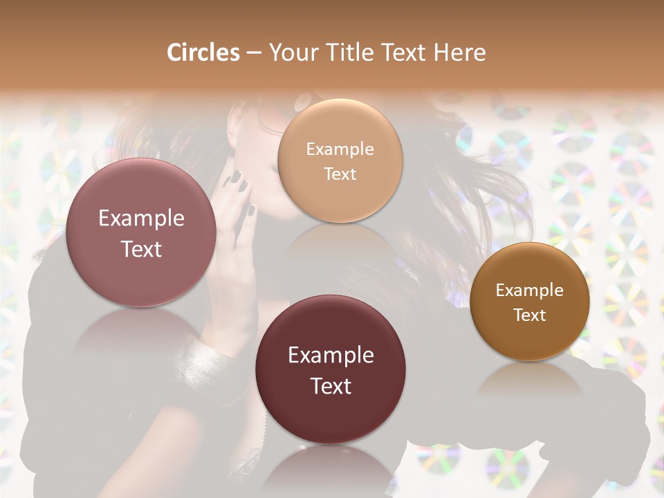 Woman Sunglasses PowerPoint Template