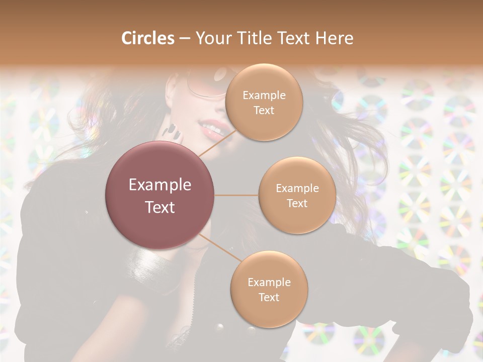 Woman Sunglasses PowerPoint Template