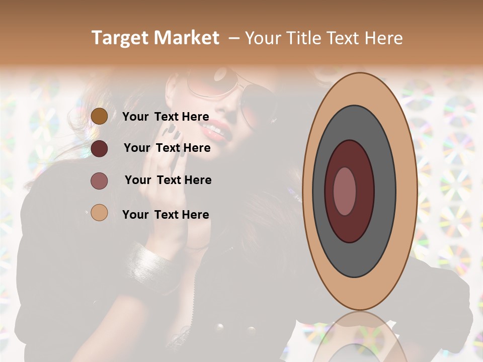 Woman Sunglasses PowerPoint Template