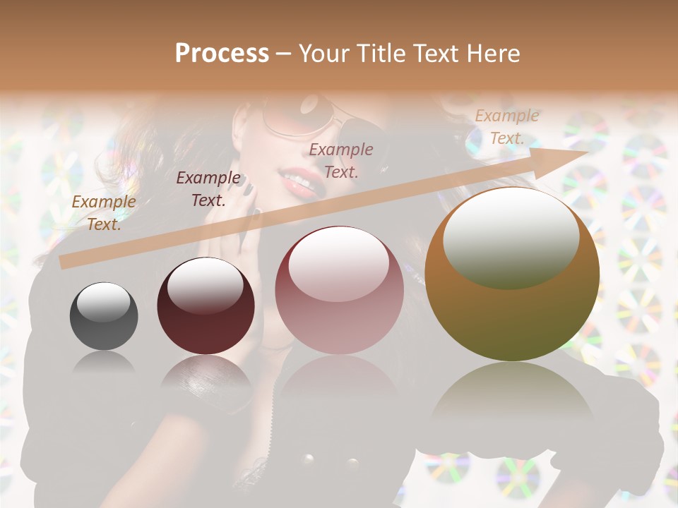 Woman Sunglasses PowerPoint Template