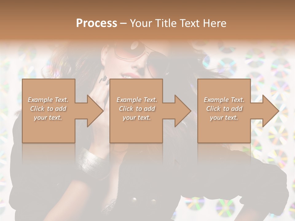 Woman Sunglasses PowerPoint Template