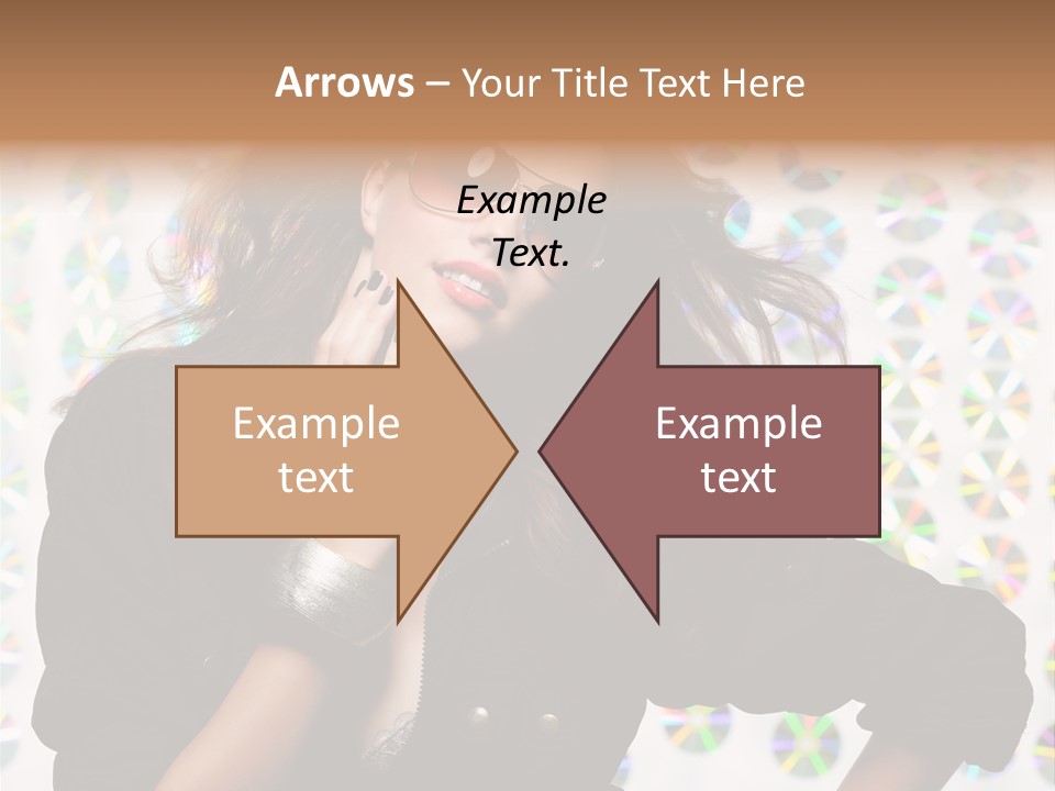 Woman Sunglasses PowerPoint Template