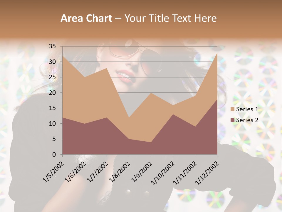 Woman Sunglasses PowerPoint Template