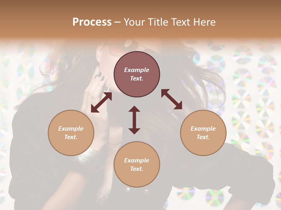 Woman Sunglasses PowerPoint Template