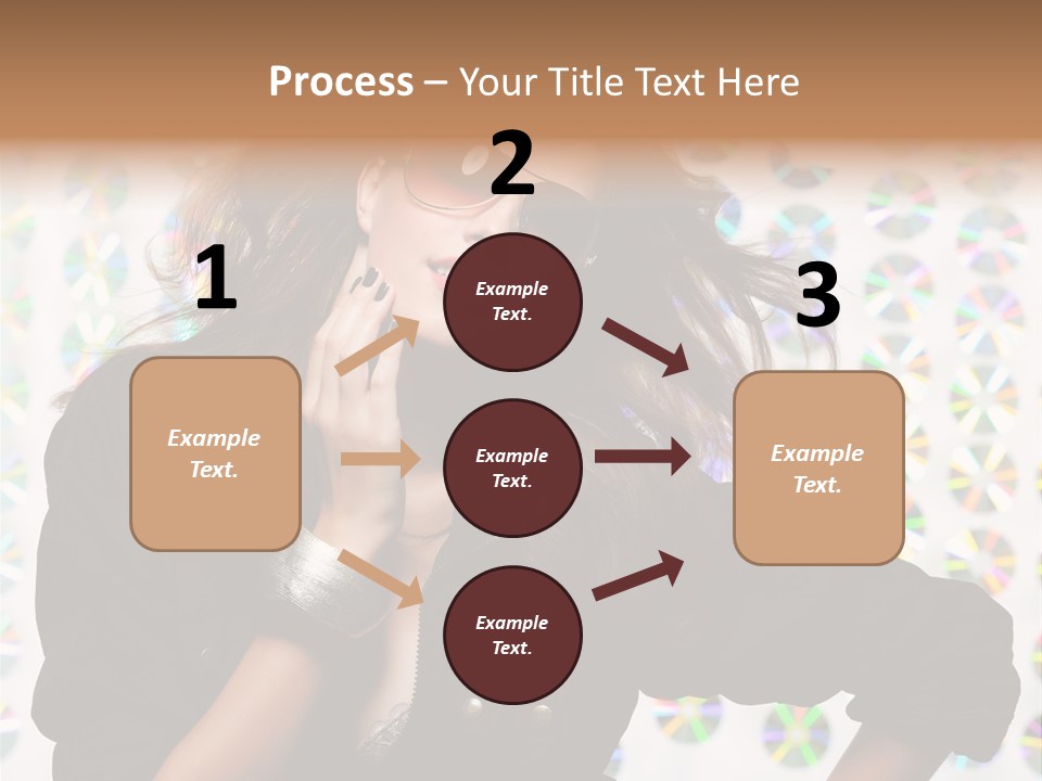 Woman Sunglasses PowerPoint Template