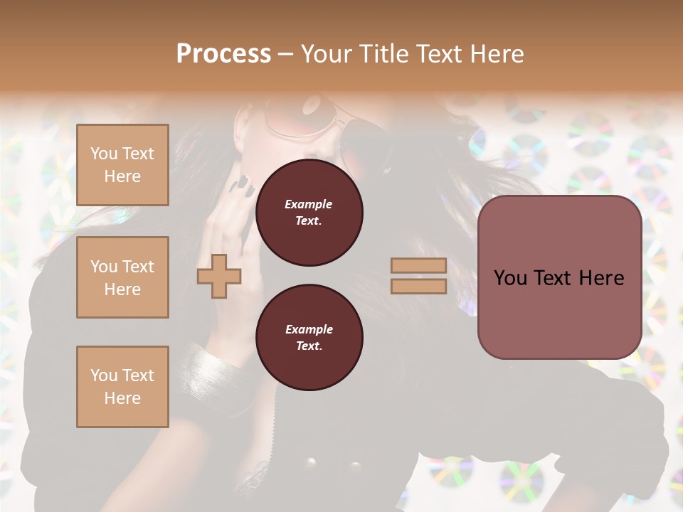 Woman Sunglasses PowerPoint Template