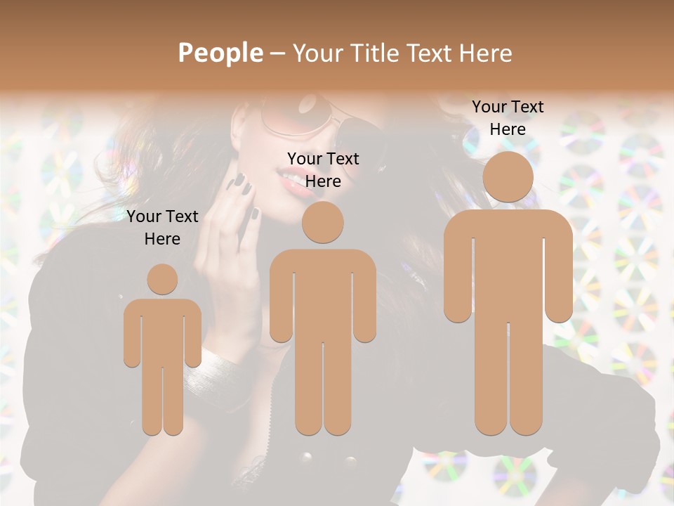 Woman Sunglasses PowerPoint Template