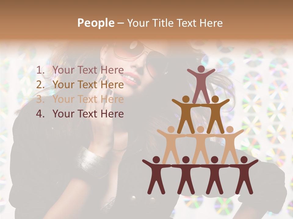 Woman Sunglasses PowerPoint Template