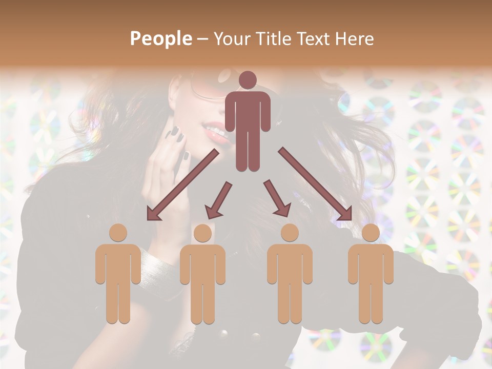 Woman Sunglasses PowerPoint Template