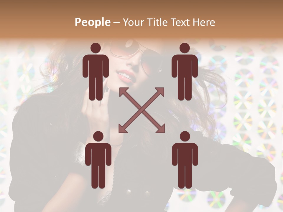 Woman Sunglasses PowerPoint Template