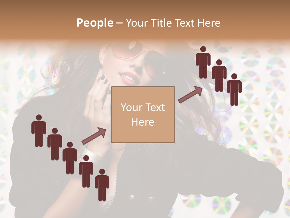 Woman Sunglasses PowerPoint Template