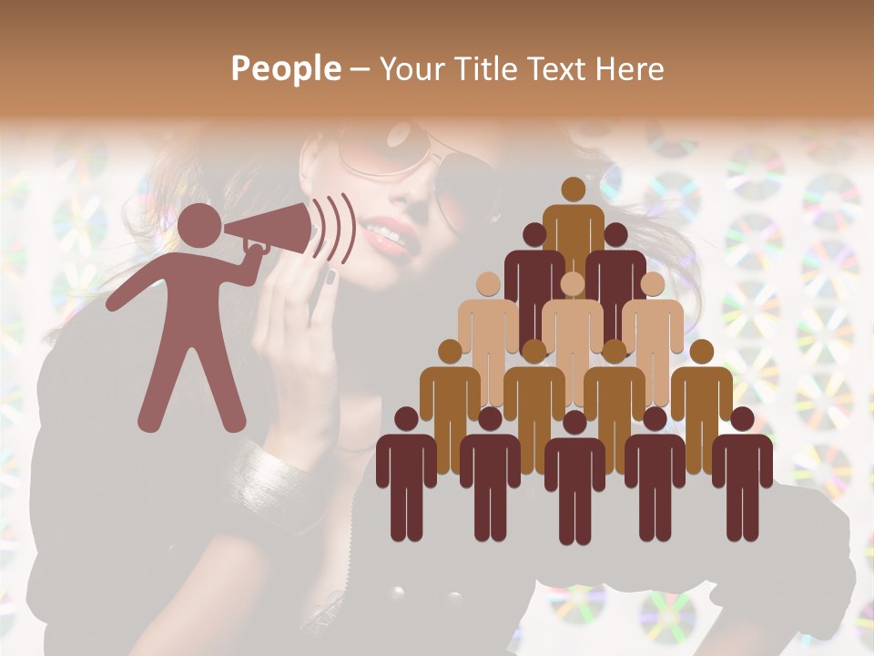 Woman Sunglasses PowerPoint Template