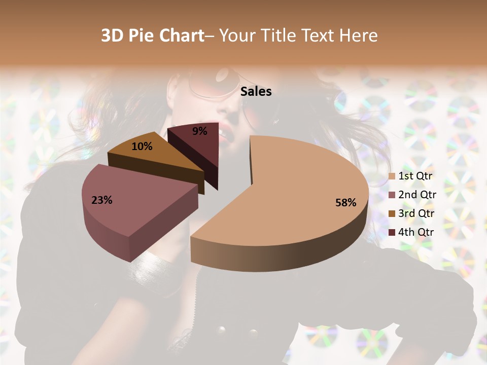 Woman Sunglasses PowerPoint Template