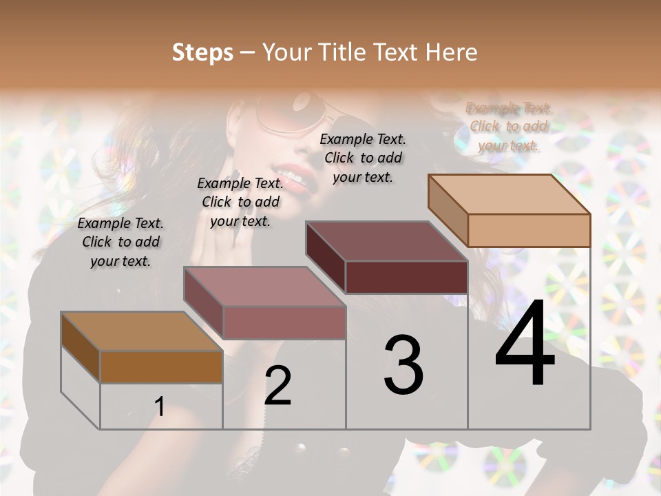 Woman Sunglasses PowerPoint Template