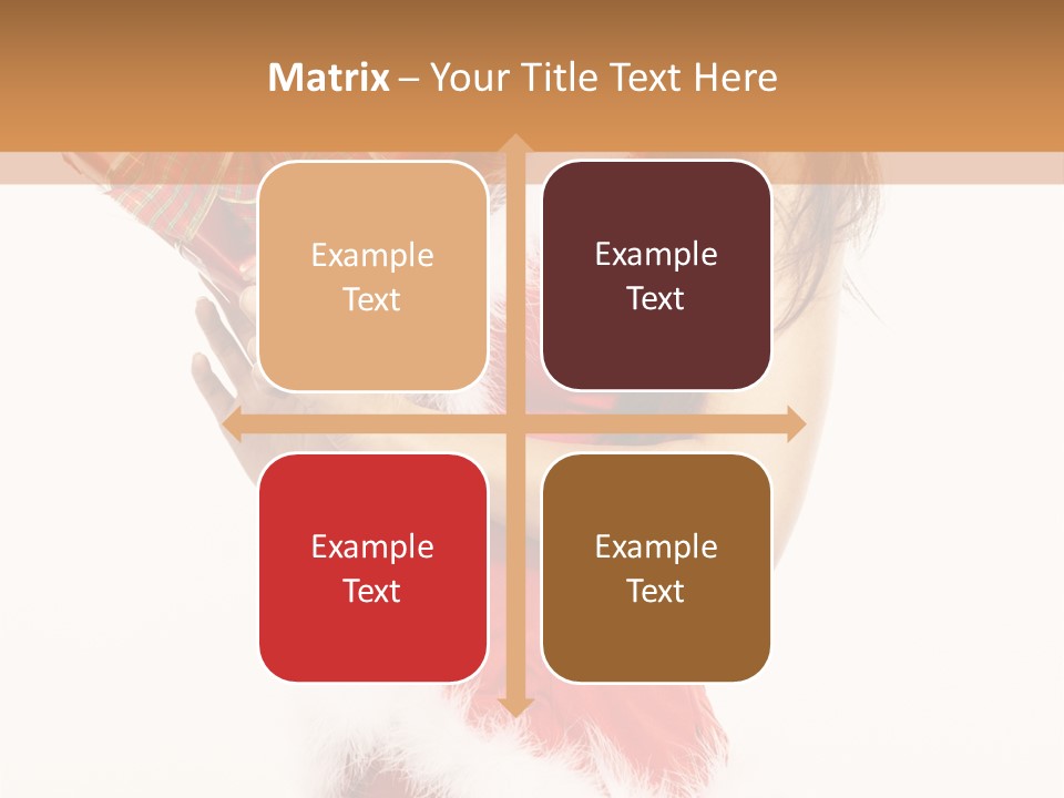 Santa & Girls PowerPoint Template