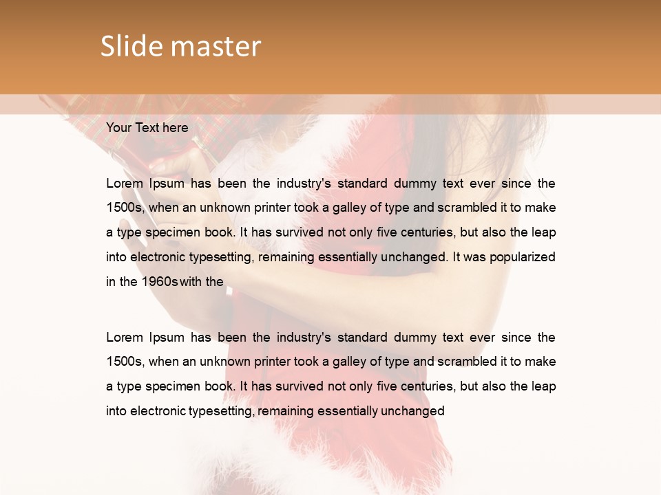 Santa & Girls PowerPoint Template