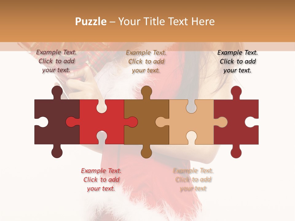 Santa & Girls PowerPoint Template