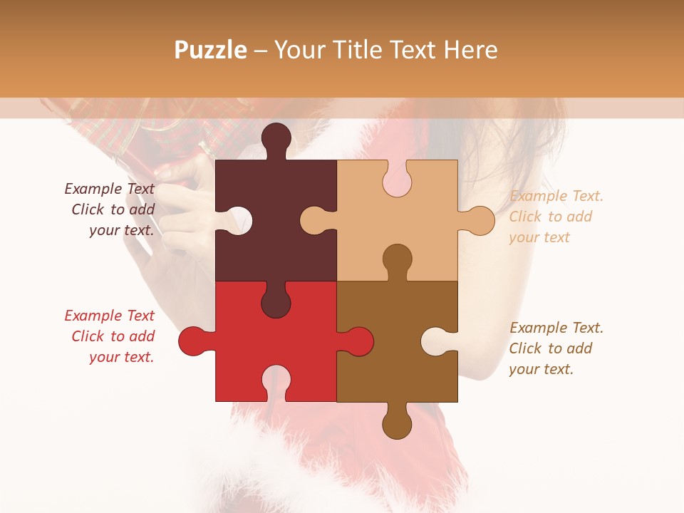 Santa & Girls PowerPoint Template