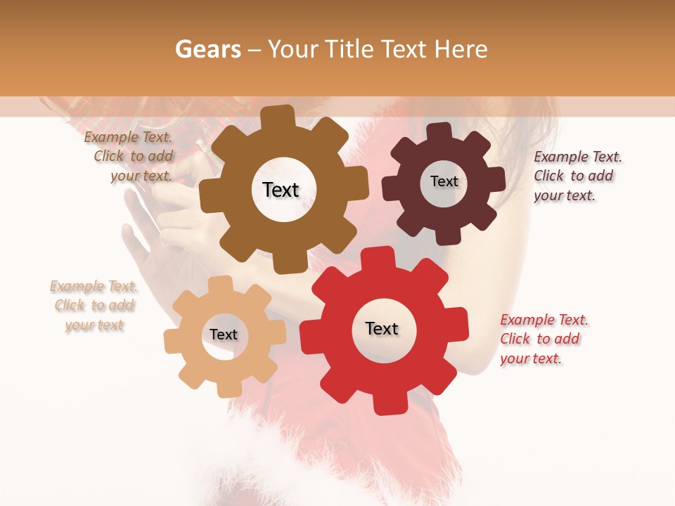 Santa & Girls PowerPoint Template