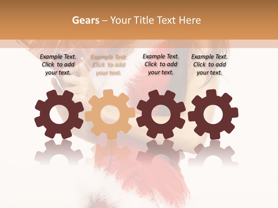 Santa & Girls PowerPoint Template
