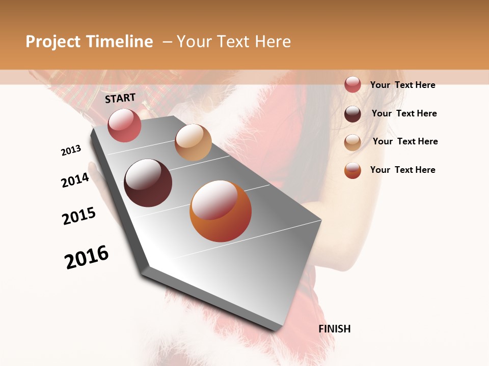 Santa & Girls PowerPoint Template