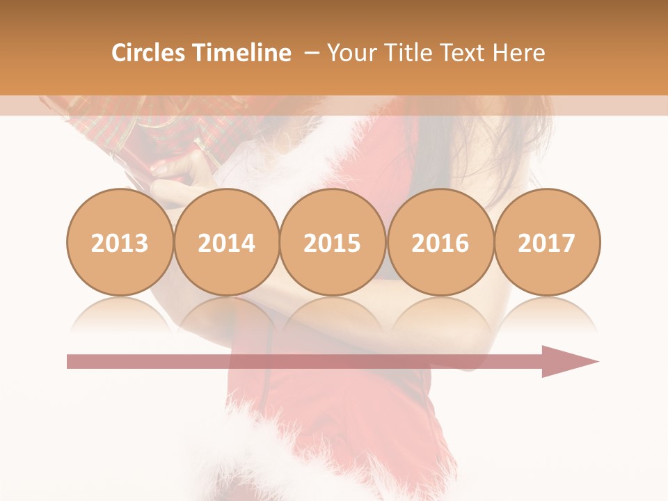 Santa & Girls PowerPoint Template