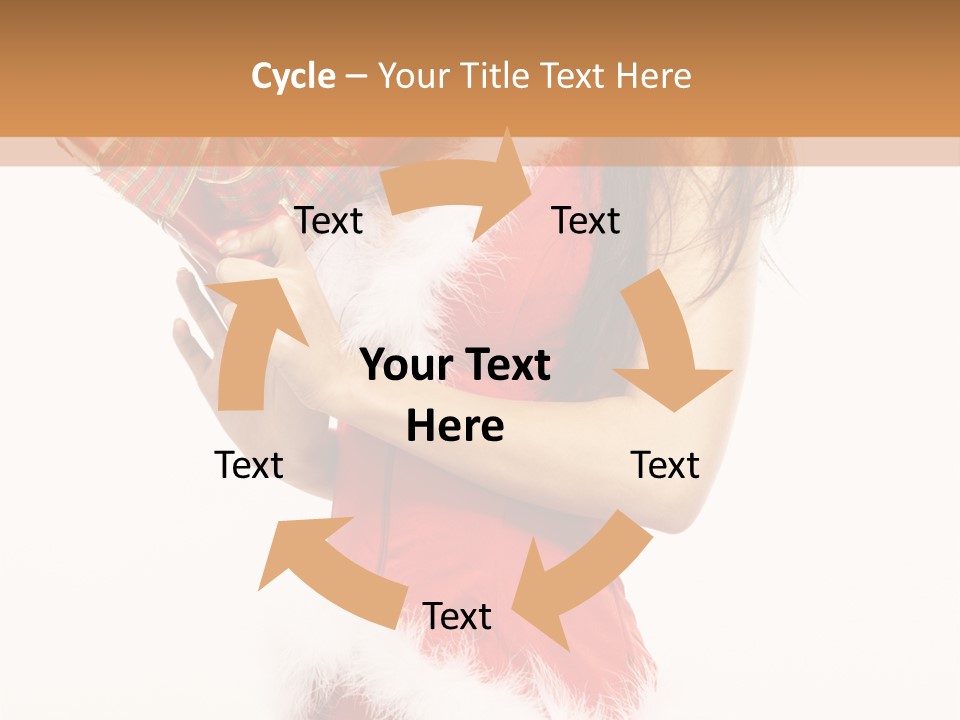 Santa & Girls PowerPoint Template