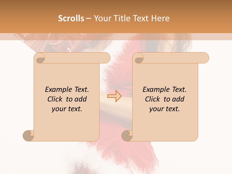 Santa & Girls PowerPoint Template