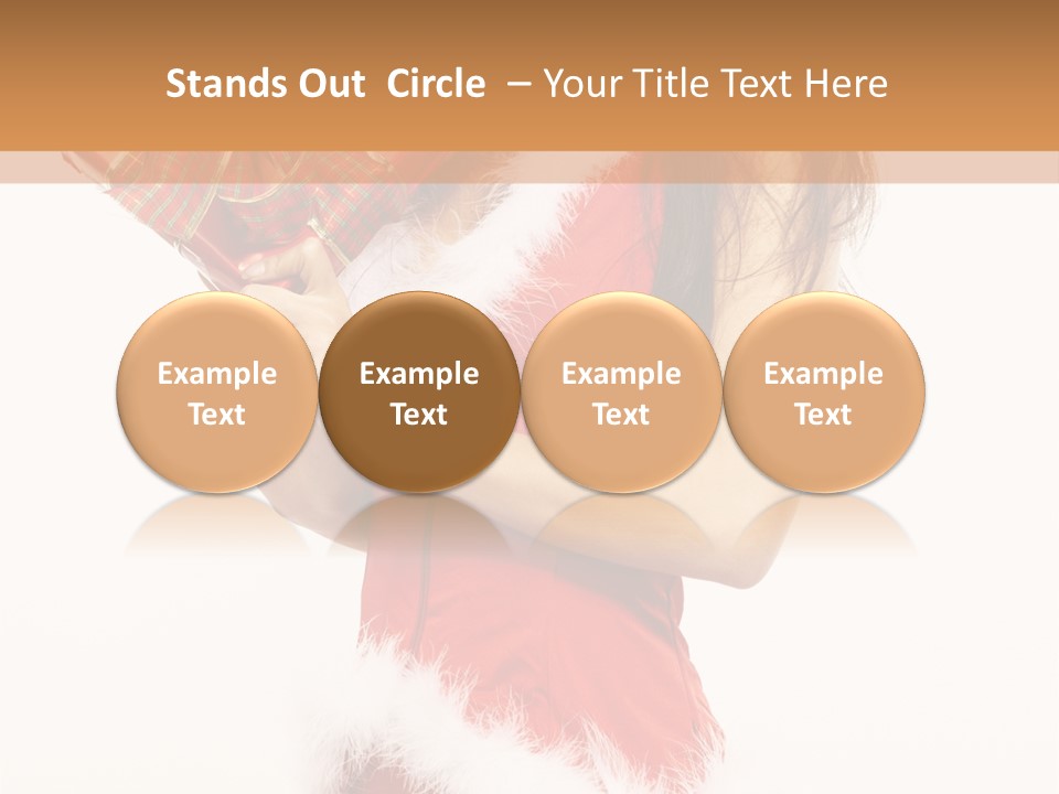Santa & Girls PowerPoint Template