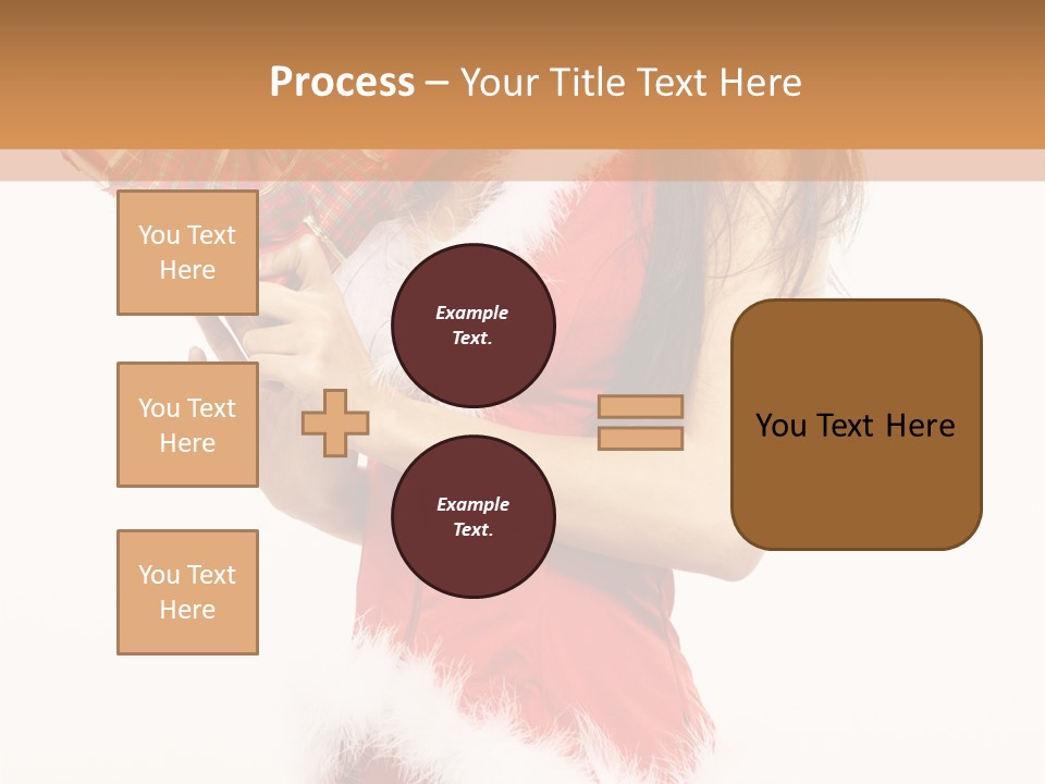 Santa & Girls PowerPoint Template