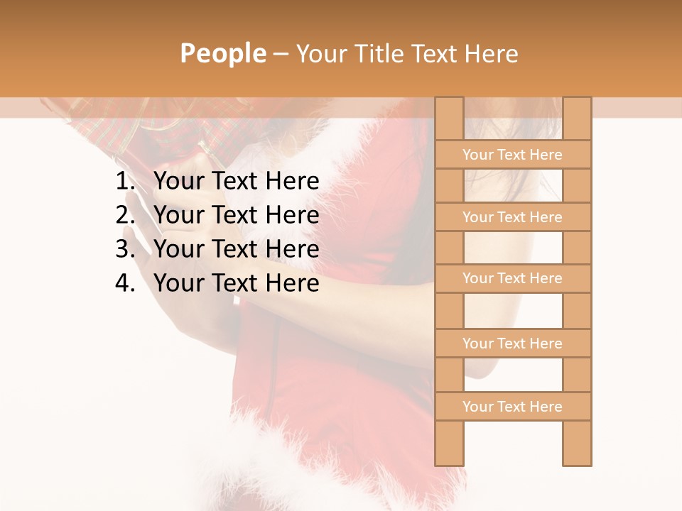 Santa & Girls PowerPoint Template