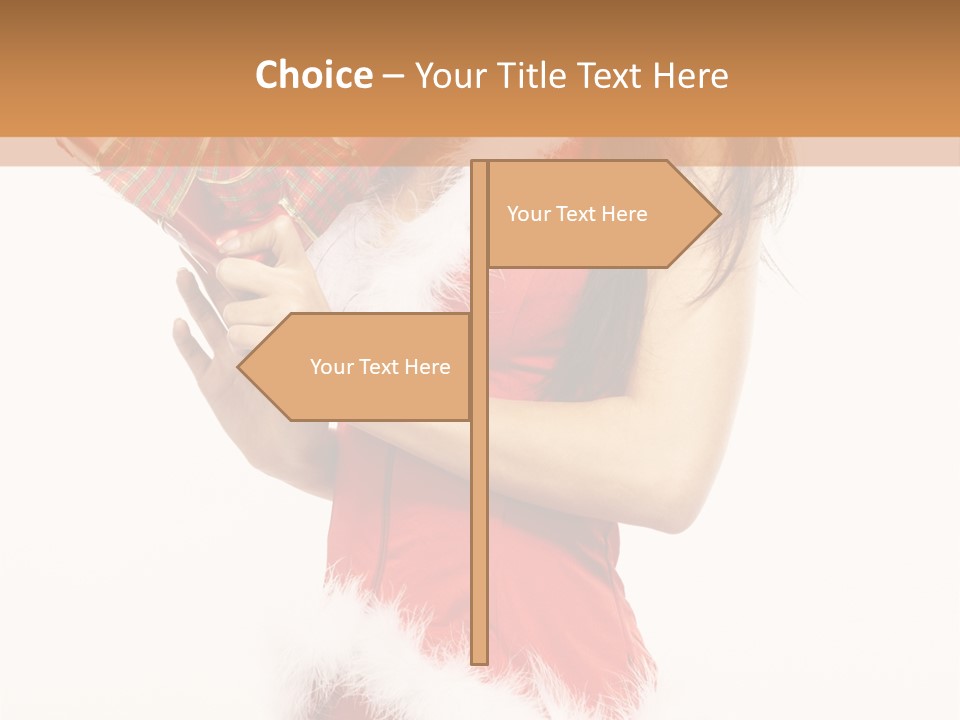 Santa & Girls PowerPoint Template