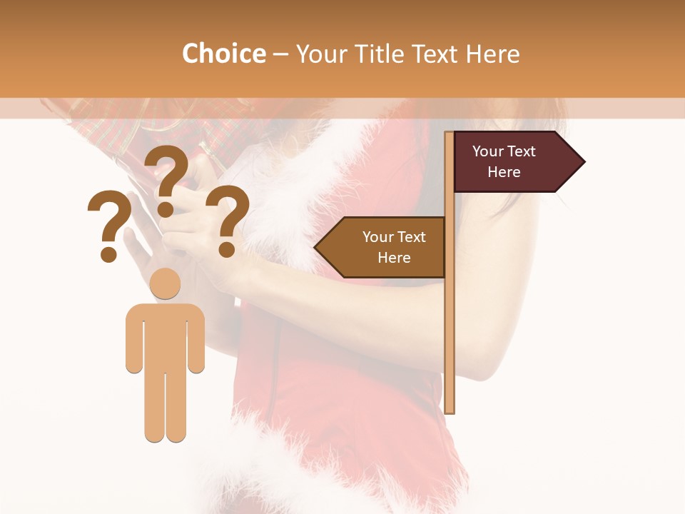 Santa & Girls PowerPoint Template
