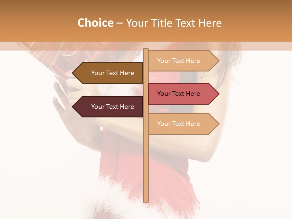 Santa & Girls PowerPoint Template