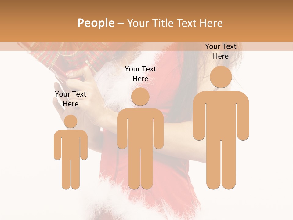 Santa & Girls PowerPoint Template