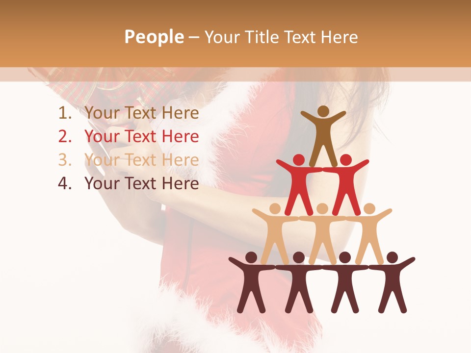 Santa & Girls PowerPoint Template