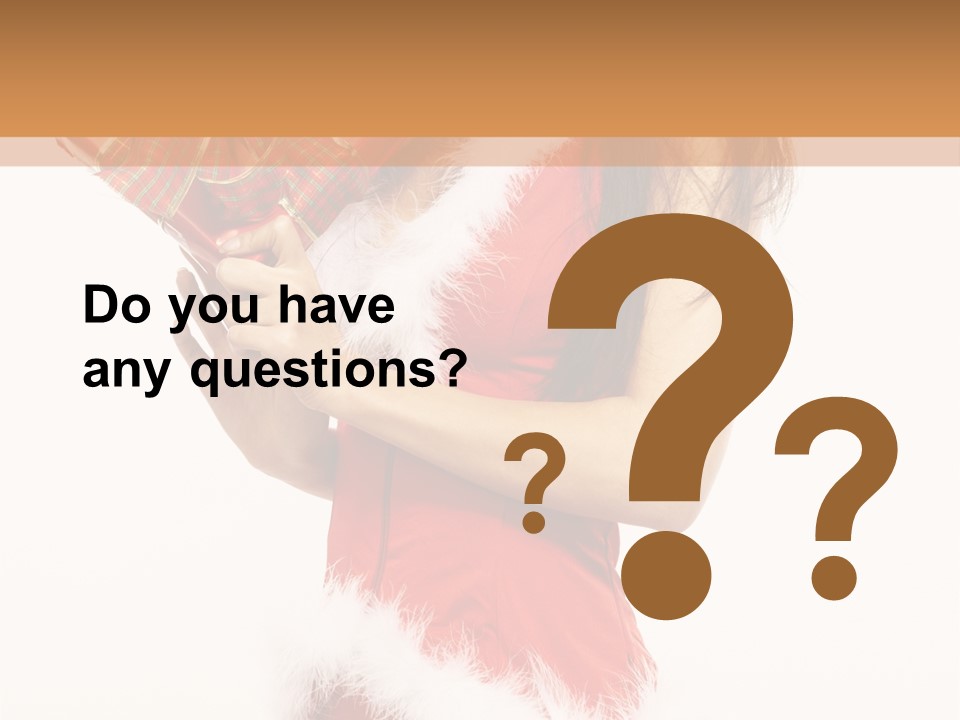 Santa & Girls PowerPoint Template