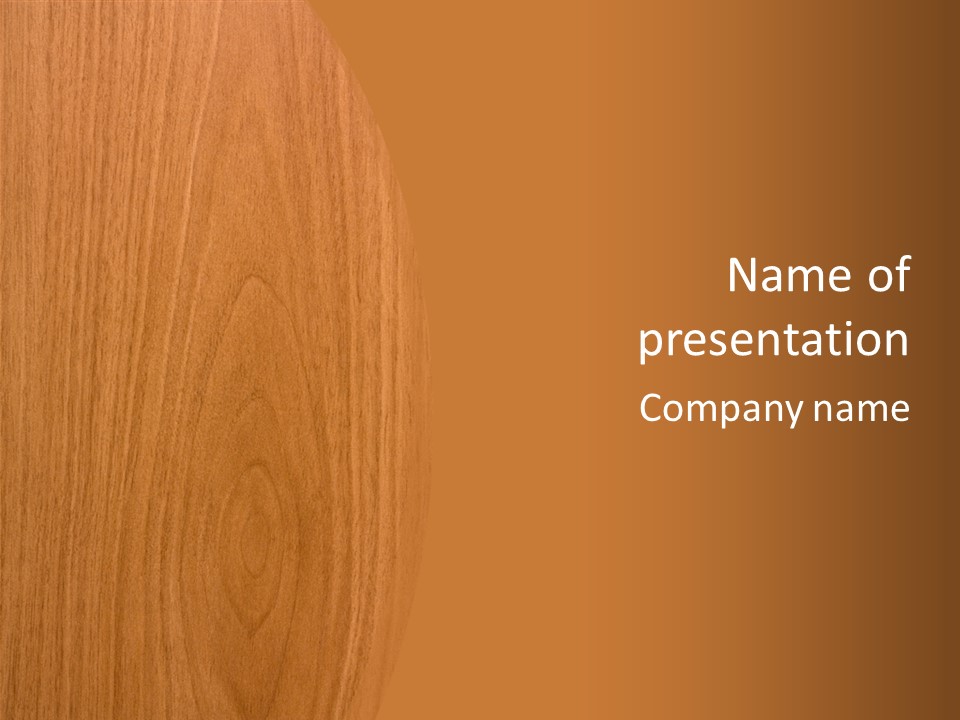 Color Timber Brown PowerPoint Template