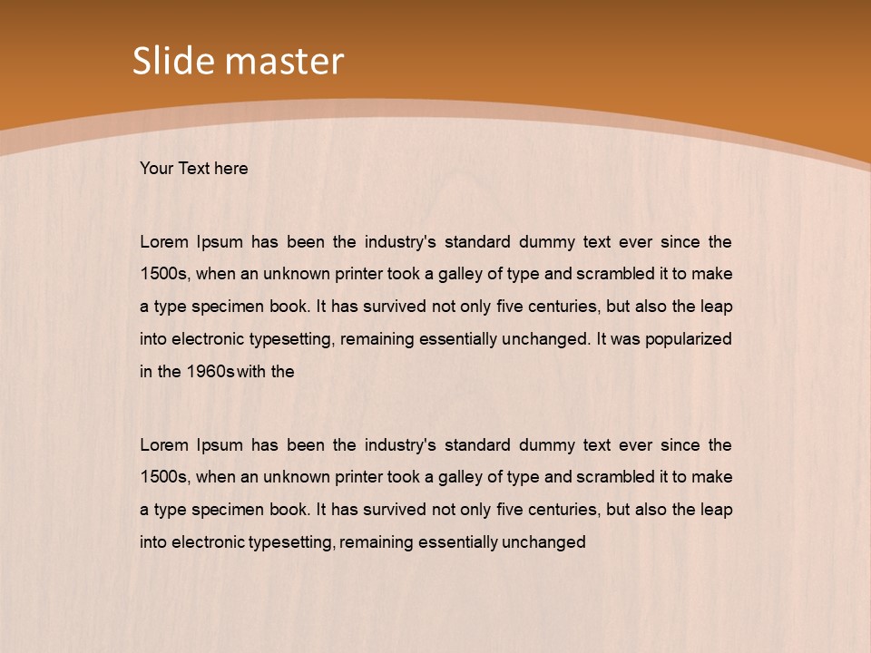 Color Timber Brown PowerPoint Template