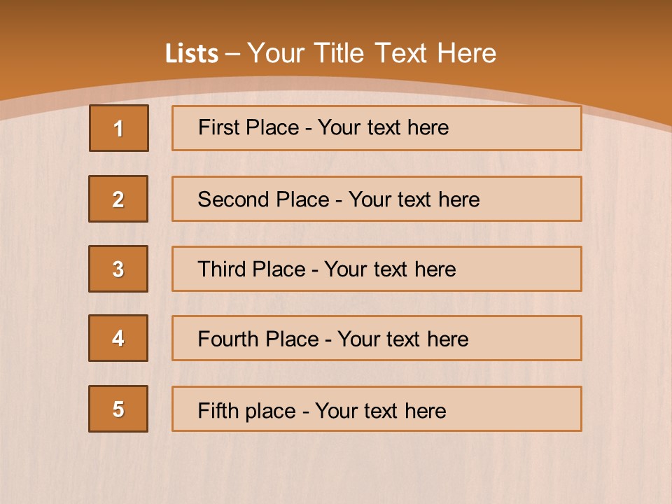 Color Timber Brown PowerPoint Template