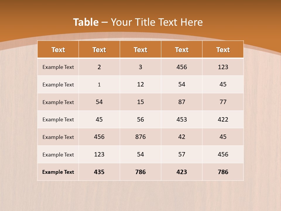 Color Timber Brown PowerPoint Template