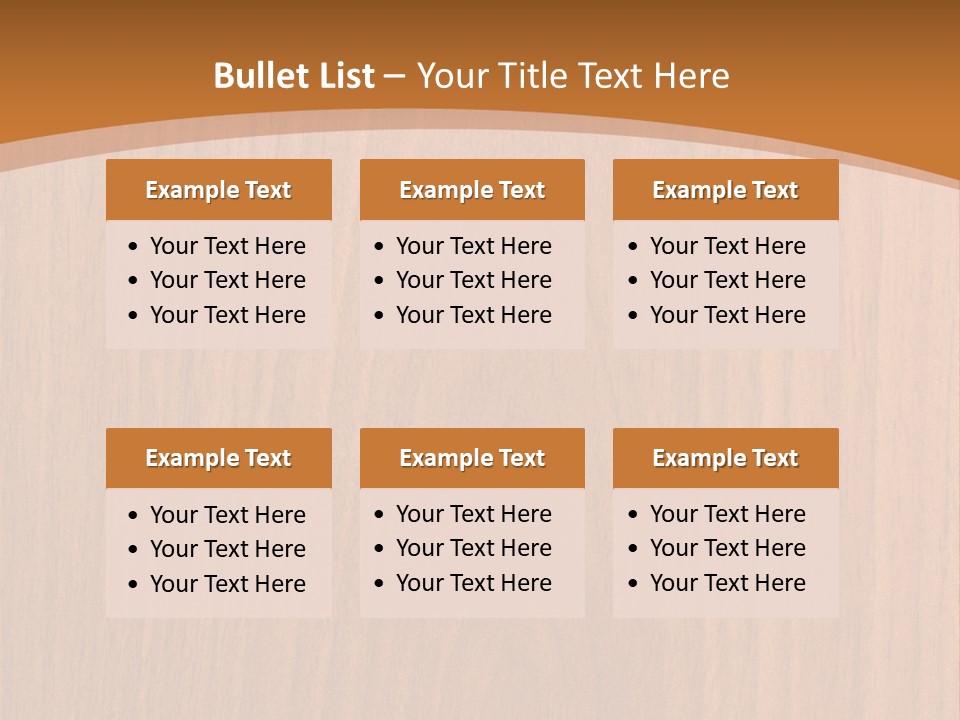 Color Timber Brown PowerPoint Template
