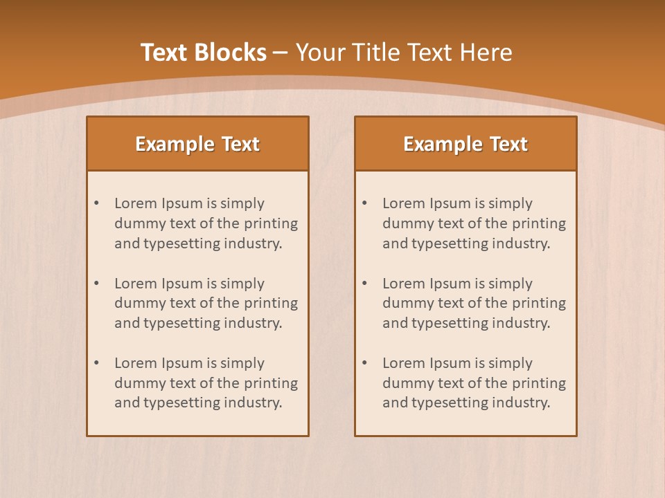 Color Timber Brown PowerPoint Template