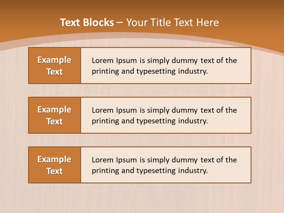 Color Timber Brown PowerPoint Template