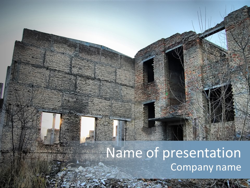 Chernobyl City PowerPoint Template