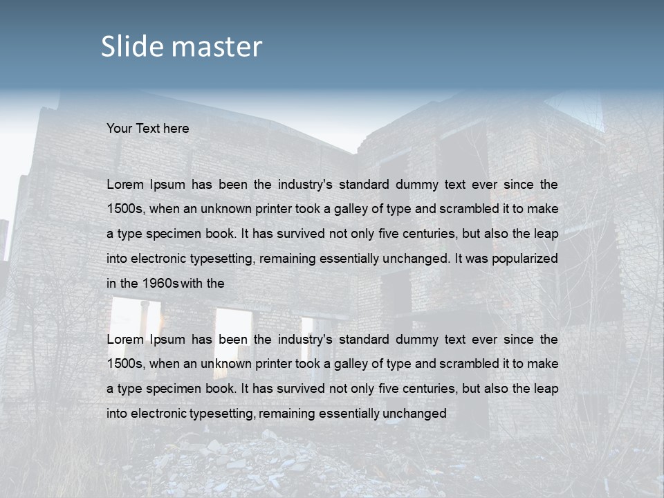 Chernobyl City PowerPoint Template