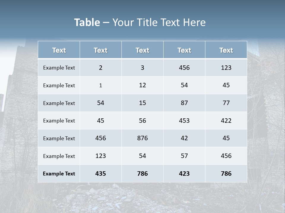 Chernobyl City PowerPoint Template
