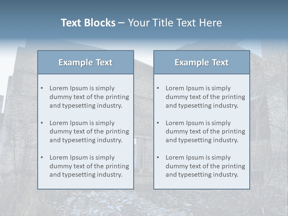 Chernobyl City PowerPoint Template